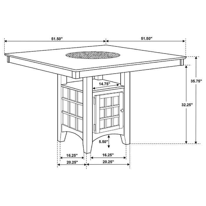 Gabriel Counter Height Dining Table - Levi's Discount Furniture (Vineland, NJ)