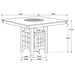 Gabriel Counter Height Dining Table - Levi's Discount Furniture (Vineland, NJ)