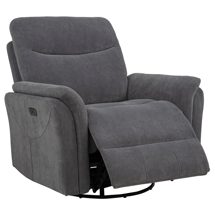 Adler Power Swivel Glider Recliner - Levi's Discount Furniture (Vineland, NJ)