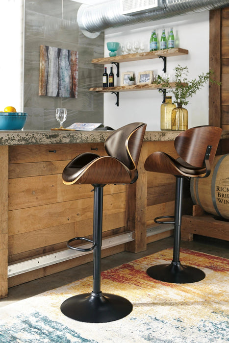 Bellatier Adjustable Height Bar Stool - Levi's Discount Furniture (Vineland, NJ)