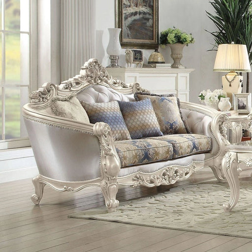Acme Furniture Gorsedd Loveseat in Antique White 52441 - Levi's Discount Furniture (Vineland, NJ)