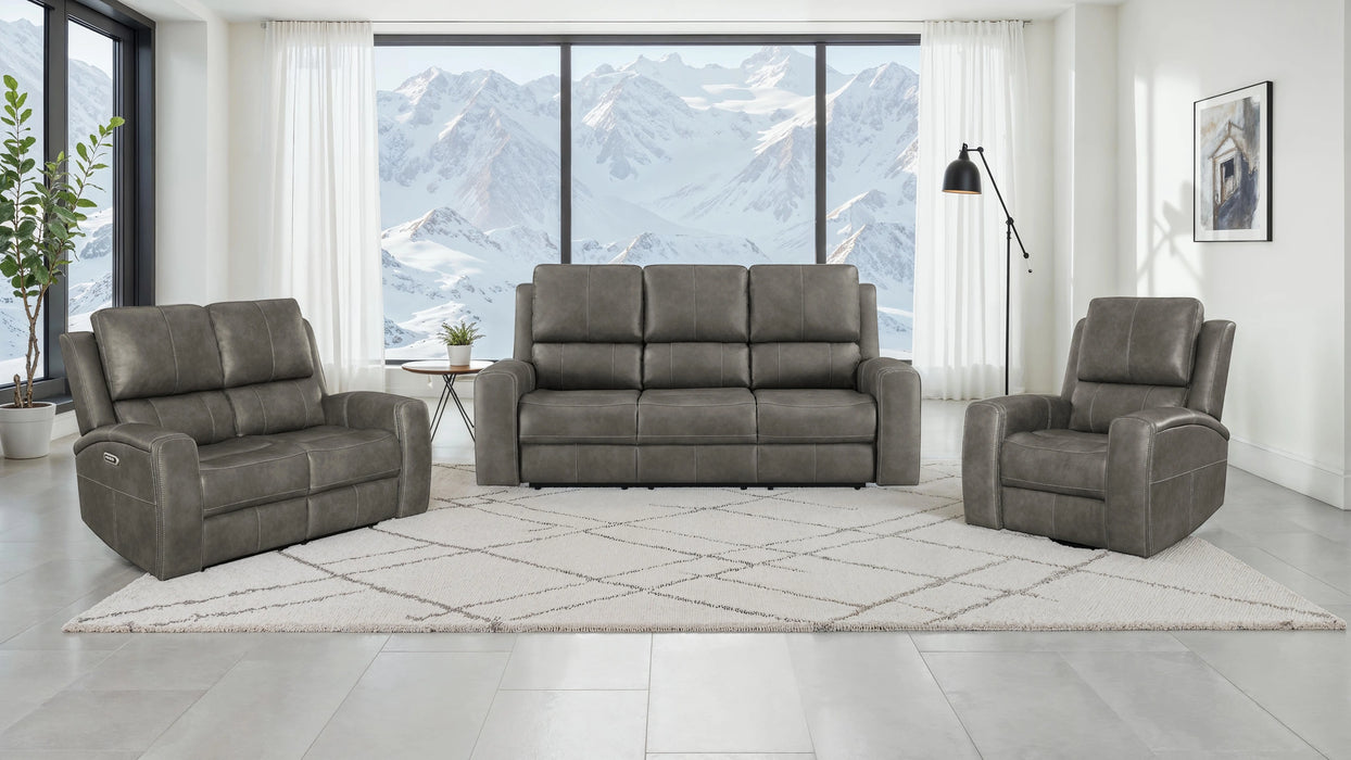 Brickston Triple Power Swivel Glider Recliner - Levi's Discount Furniture (Vineland, NJ)