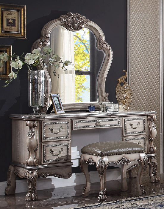 Dresden Vintage Bone White Vanity Desk - Levi's Discount Furniture (Vineland, NJ)