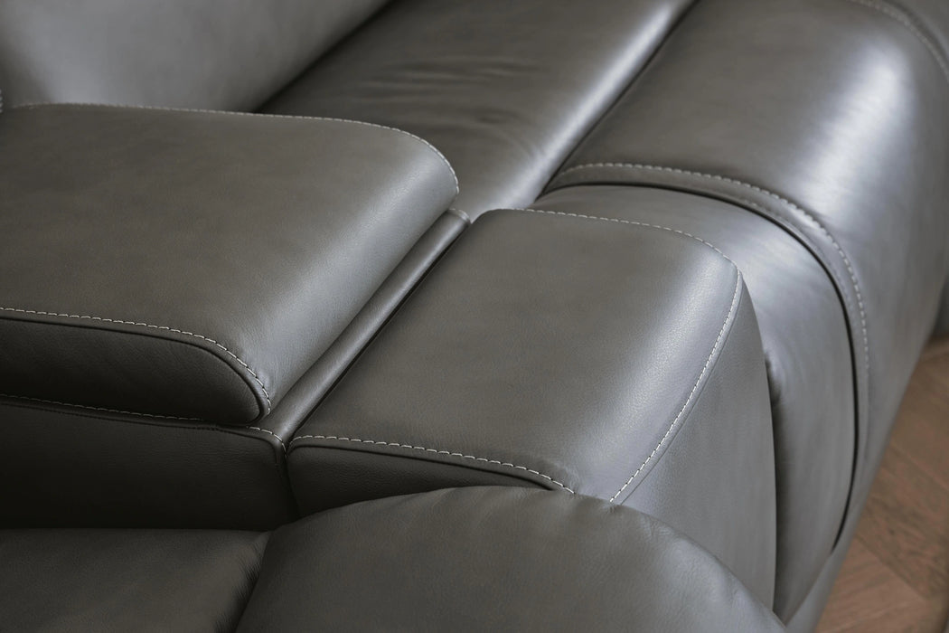 5Z - Pittson Power Reclining Sectional - Levi's Discount Furniture (Vineland, NJ)