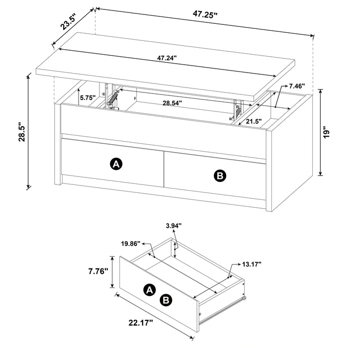 Knapp Lift-Top Coffee Table Set - Levi's Discount Furniture (Vineland, NJ)