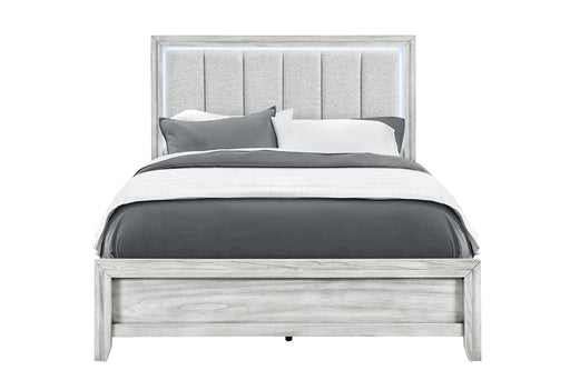 Elsie Grey Bed with LED