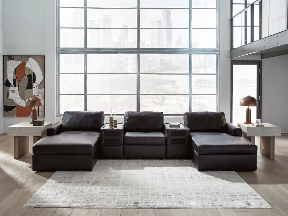Modmax II Double Chaise Sectional with Audio Consoles - Levi's Discount Furniture (Vineland, NJ)