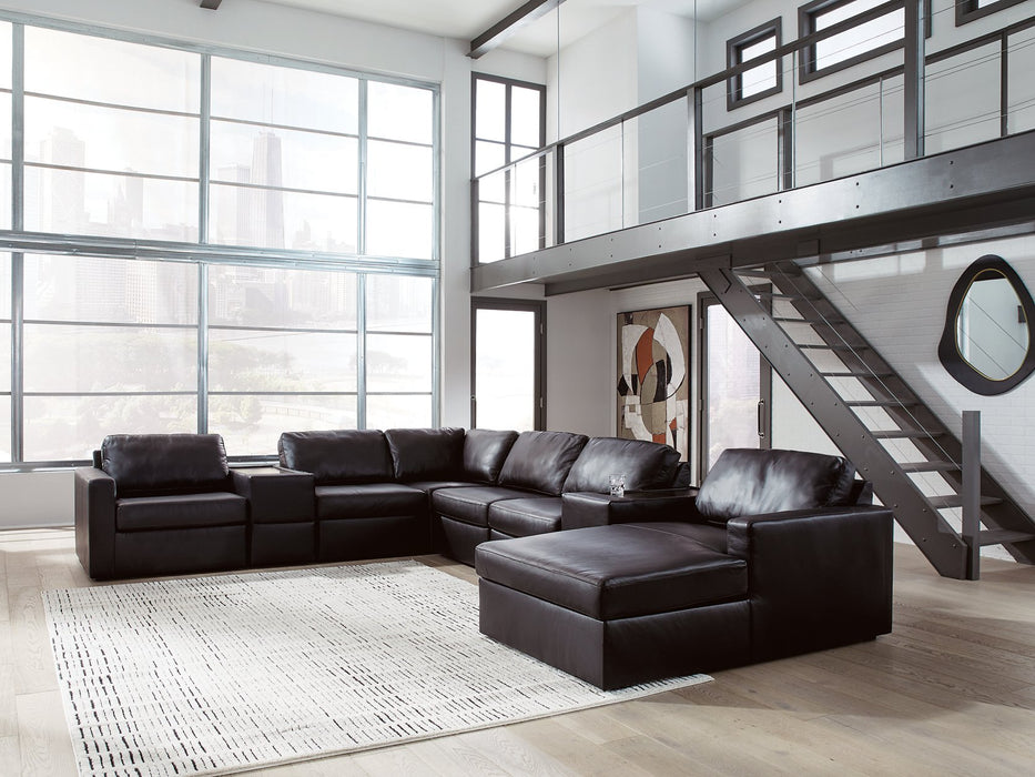 Modmax II Sectional with Chaise and Storage Consoles - Levi's Discount Furniture (Vineland, NJ)