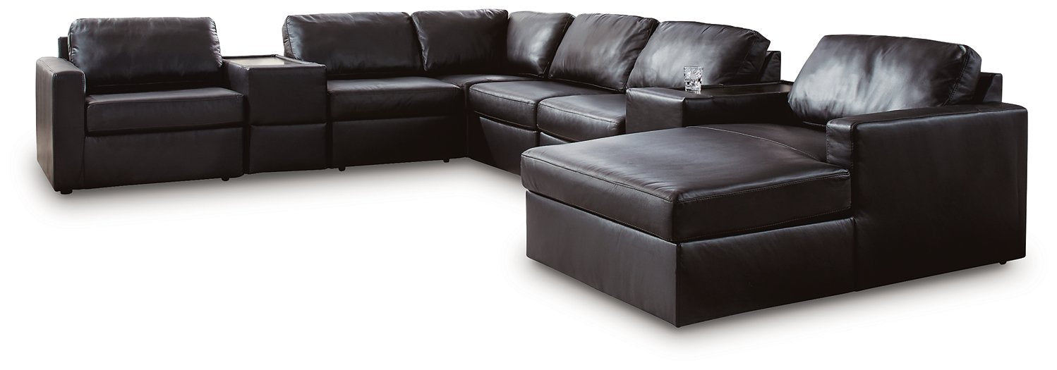Modmax II Sectional with Chaise and Storage Consoles - Levi's Discount Furniture (Vineland, NJ)