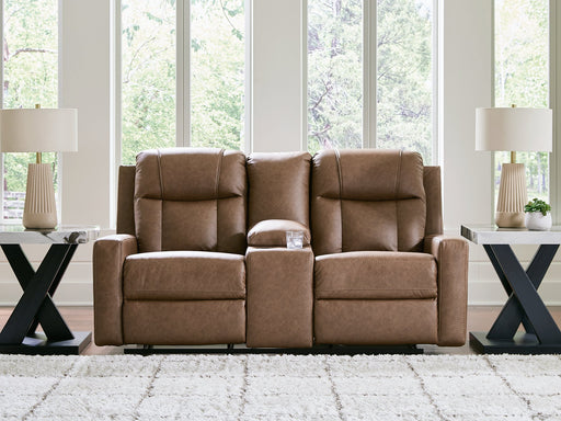 Mackmenville Reclining Loveseat with Console - Levi's Discount Furniture (Vineland, NJ)