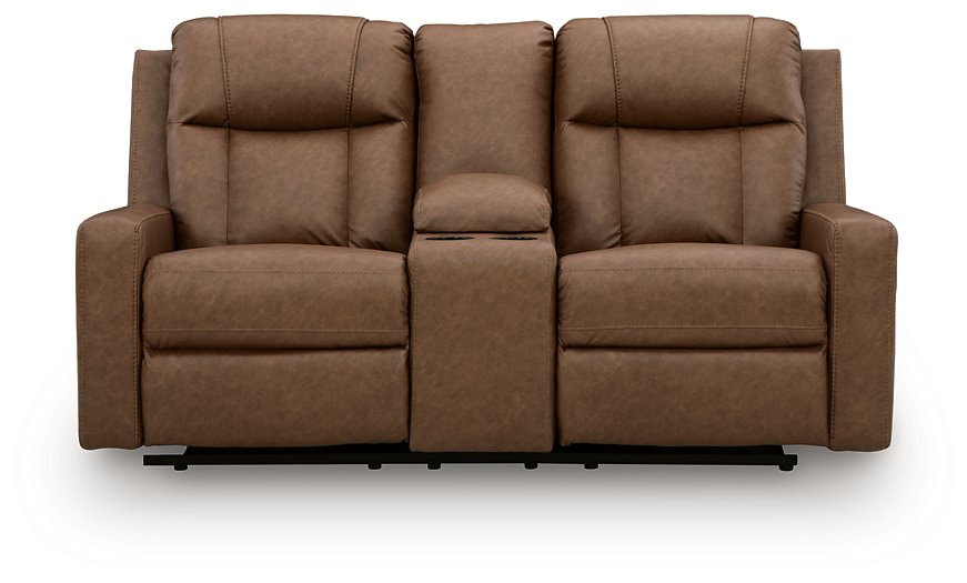 Mackmenville Reclining Loveseat with Console - Levi's Discount Furniture (Vineland, NJ)