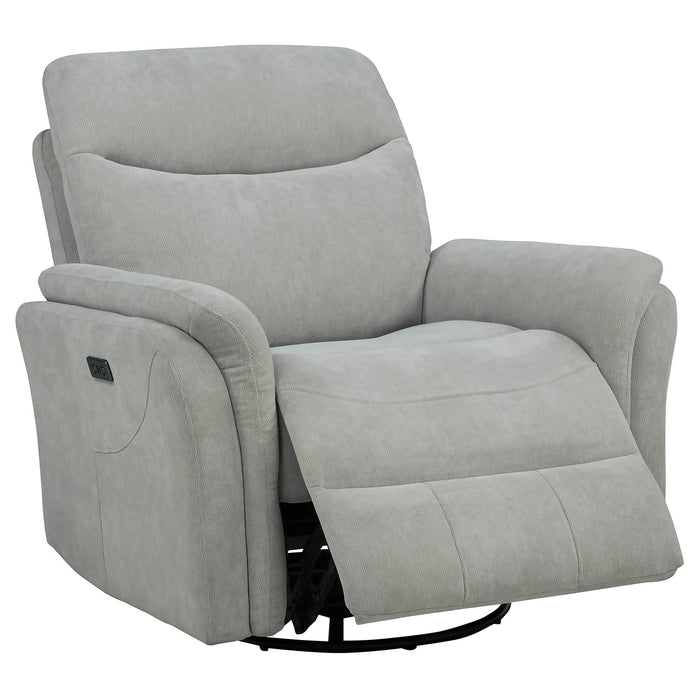 Adler Power Swivel Glider Recliner - Levi's Discount Furniture (Vineland, NJ)