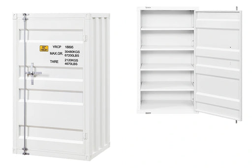 Cargo White Chest (Single Door) - Levi's Discount Furniture (Vineland, NJ)