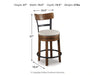 Valebeck Counter Height Bar Stool - Levi's Discount Furniture (Vineland, NJ)