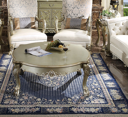 Dresden II Gold Patina & Bone Coffee Table - Levi's Discount Furniture (Vineland, NJ)