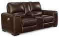 Alessandro Power Reclining Loveseat with Console - Levi's Discount Furniture (Vineland, NJ)