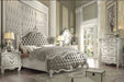 Versailles Vintage Gray PU & Bone White Eastern King Bed - Levi's Discount Furniture (Vineland, NJ)
