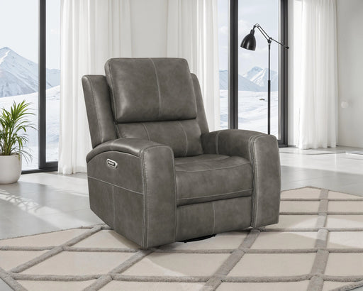Brickston Triple Power Swivel Glider Recliner - Levi's Discount Furniture (Vineland, NJ)