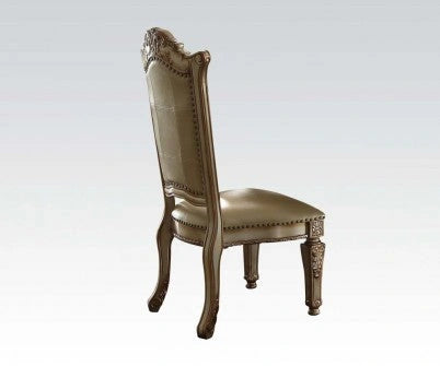 Acme Vendome Side Chair (Set of 2) in Gold Patina 63003 - Levi's Discount Furniture (Vineland, NJ)