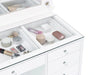 Acena Makeup Vanity Table with LED Mirror - Levi's Discount Furniture (Vineland, NJ)