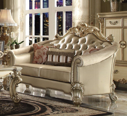 Acme Dresden Loveseat in Gold Patina 53121 - Levi's Discount Furniture (Vineland, NJ)