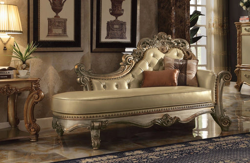 Acme Vendome Chaise in Gold Patina 96485 - Levi's Discount Furniture (Vineland, NJ)