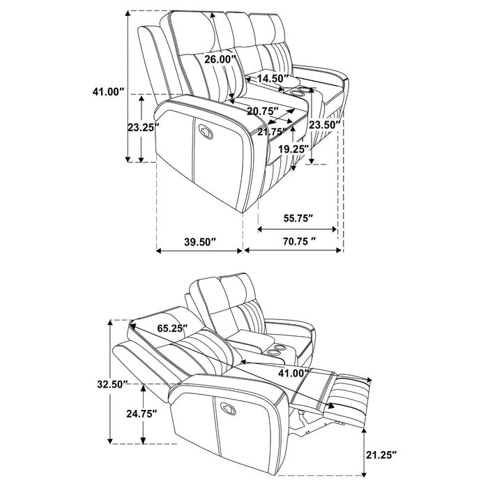 Raelynn Reclining Sofa Set - Levi's Discount Furniture (Vineland, NJ)