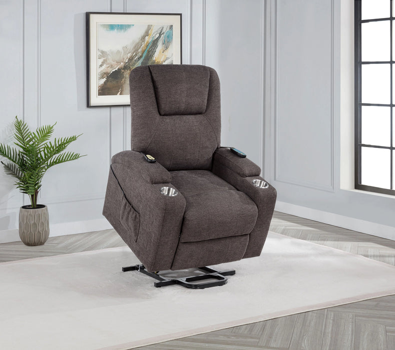 Louie Power Lift Massage Recliner - Levi's Discount Furniture (Vineland, NJ)