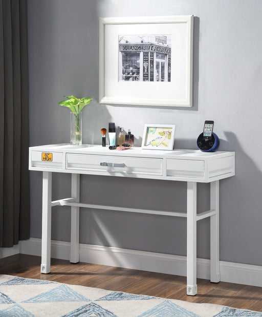 Cargo White Vanity Desk - Levi's Discount Furniture (Vineland, NJ)