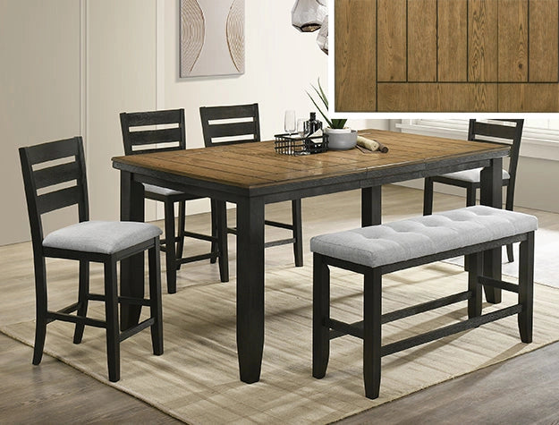 Bardstown Counter Height Bench Wheat Charcoal - Levi's Discount Furniture (Vineland, NJ)