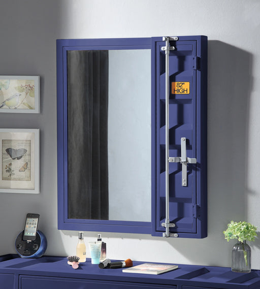 Cargo Blue Vanity Mirror - Levi's Discount Furniture (Vineland, NJ)