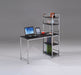Elvis Black & Chrome Computer Desk - Levi's Discount Furniture (Vineland, NJ)