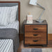 Eloy Walnut & Espresso Accent Table - Levi's Discount Furniture (Vineland, NJ)