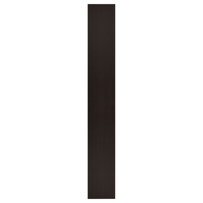 Eliam Rectangular Bookcase with 2 Fixed Shelves Cappuccino