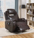 Waterlily Brown PU Rocker Recliner (Motion) - Levi's Discount Furniture (Vineland, NJ)