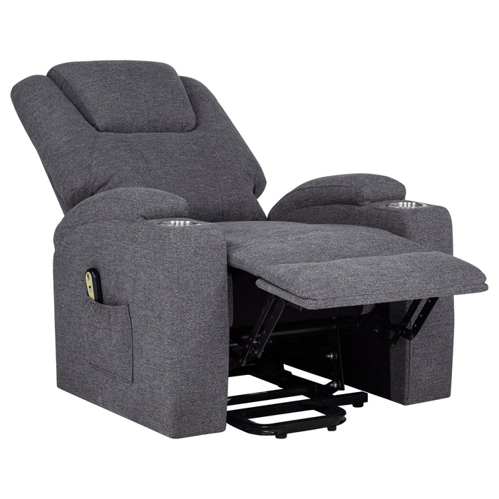 Louie Power Lift Massage Recliner - Levi's Discount Furniture (Vineland, NJ)