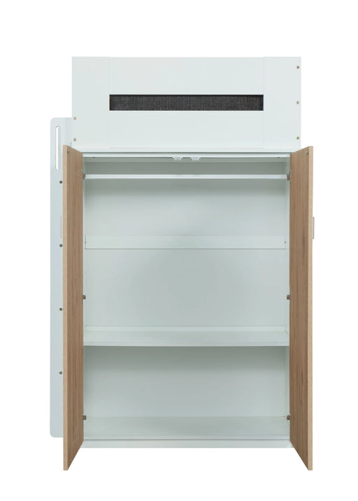 Nerice White & Oak Loft Bed - Levi's Discount Furniture (Vineland, NJ)