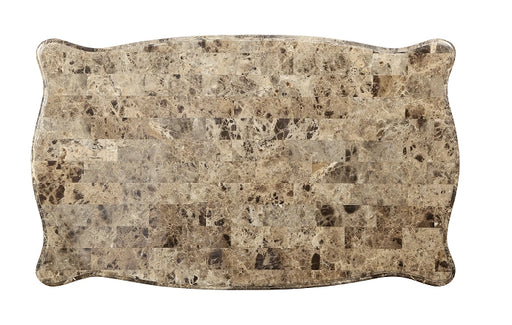 Shalisa Marble & Walnut Coffee Table - Levi's Discount Furniture (Vineland, NJ)