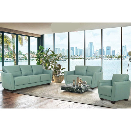 Valeria Watery Leather 3-Piece Living Room Set - Levi's Discount Furniture (Vineland, NJ)