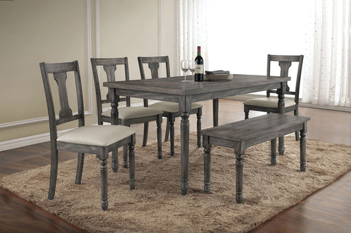Acme Furniture Wallace Bench in Weathered Gray 71438 - Levi's Discount Furniture (Vineland, NJ)