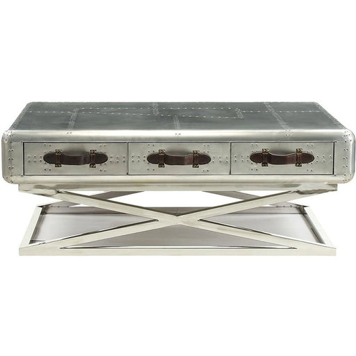 Acme Furniture Brancaster Coffee Table in Aluminum 83555 - Levi's Discount Furniture (Vineland, NJ)