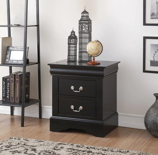 Louis Philippe III Black Nightstand - Levi's Discount Furniture (Vineland, NJ)
