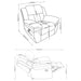 Bahrain Glider Recliner - Levi's Discount Furniture (Vineland, NJ)