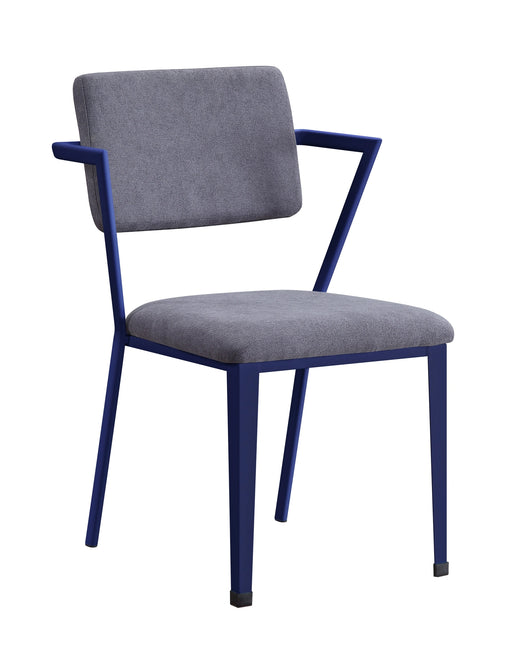 Cargo Gray Fabric & Blue Chair - Levi's Discount Furniture (Vineland, NJ)