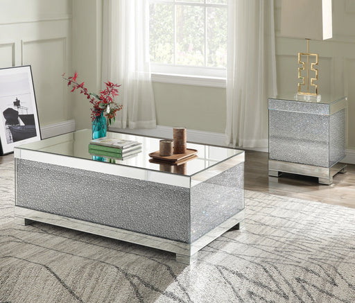 Mallika Mirrored & Faux Crystals Coffee Table - Levi's Discount Furniture (Vineland, NJ)