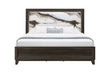 Harmony Brown Bed with LED