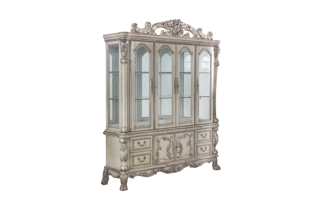 Dresden Vintage Bone White Hutch & Buffet - Levi's Discount Furniture (Vineland, NJ)