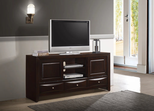 Emily TV Stand Dark Cherry - Levi's Discount Furniture (Vineland, NJ)