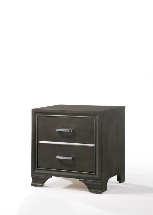 Carine II Gray Nightstand - Levi's Discount Furniture (Vineland, NJ)