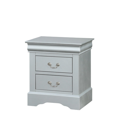 Louis Philippe III Platinum Nightstand - Levi's Discount Furniture (Vineland, NJ)